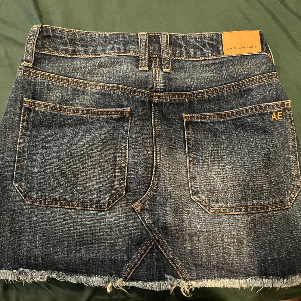 American Eagle high waist jean mini skirt - Picture 2 of 3